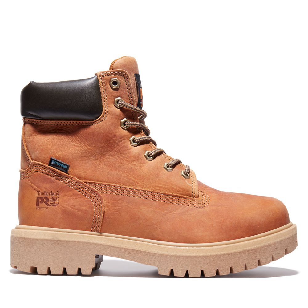 Botas Pro Timberland Hombre Pro Direct Attach Waterproof Soft Toe Marrones - Chile XHS-537219